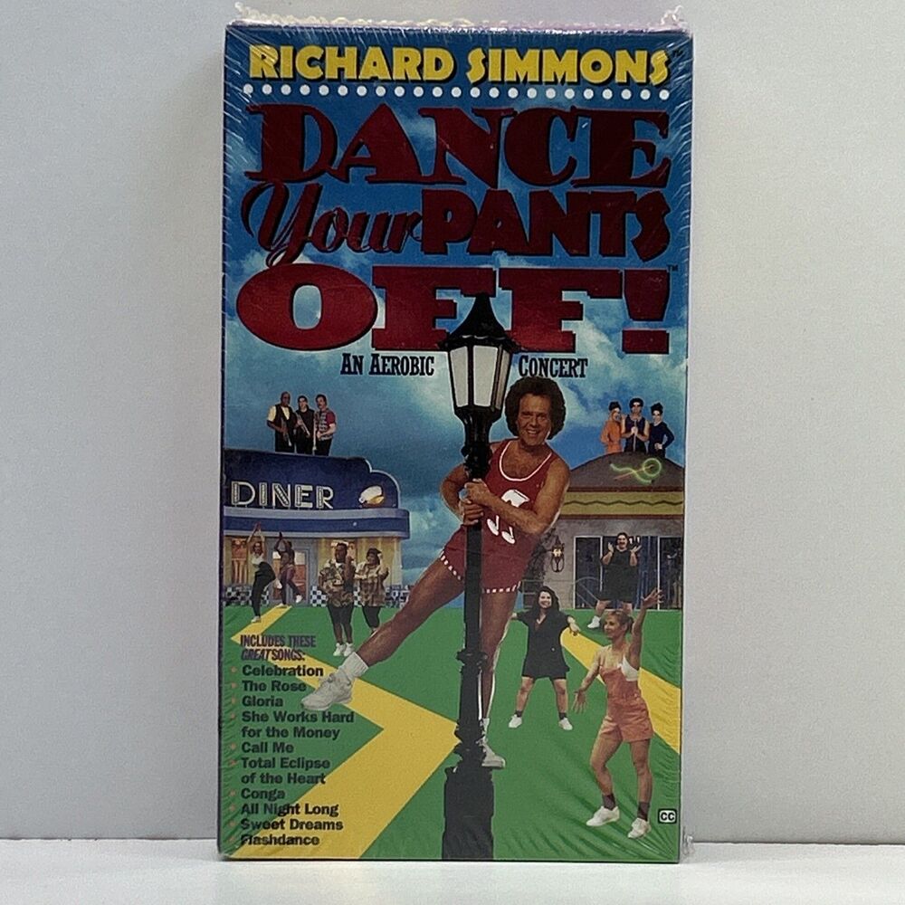 Richard Simmons / Dance Your Pants Off / An Aerobic‎ Concert VHS 1996-New/Sealed